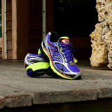 Mens Saucony ProGrid Guide 7 (Purple/Citron) - Saucony