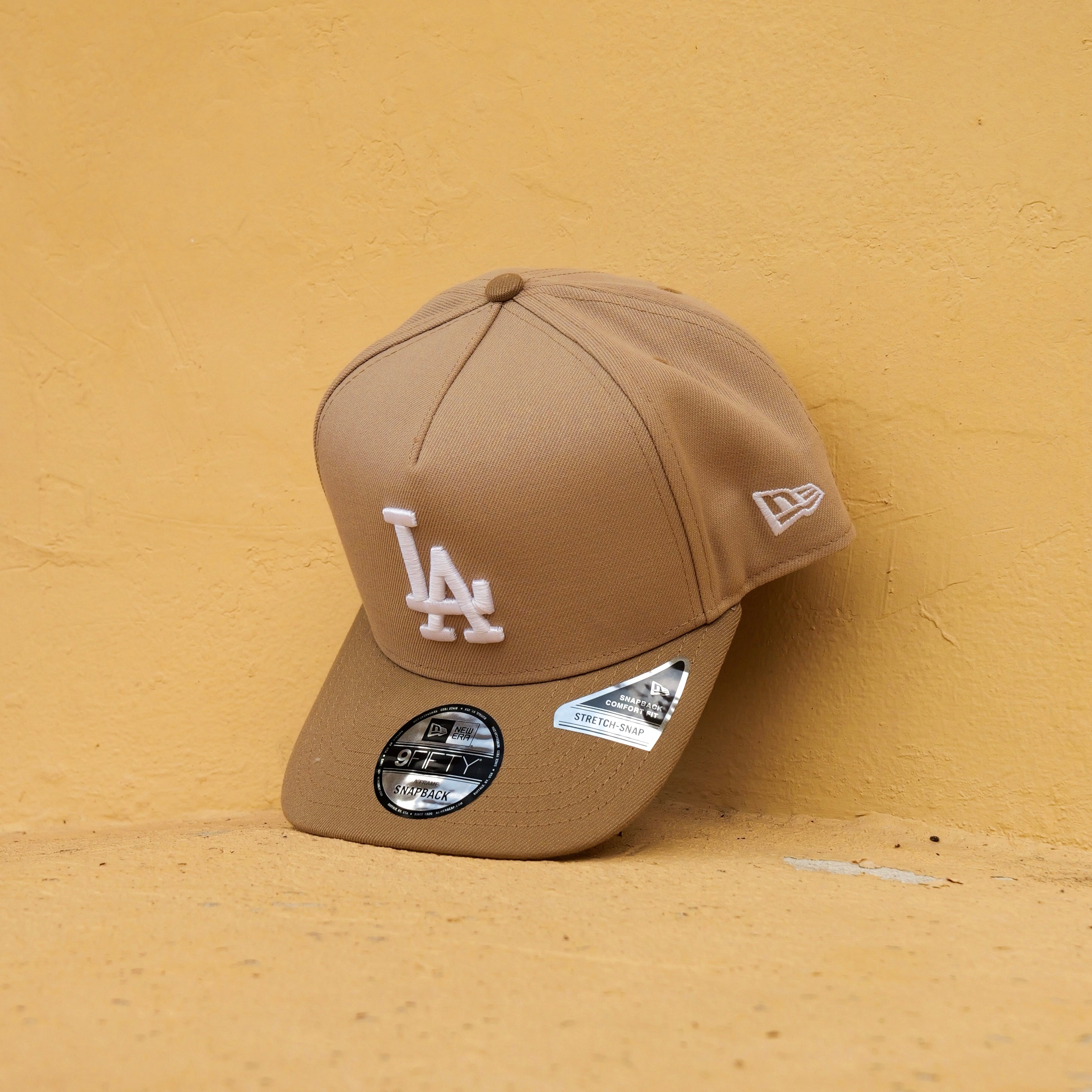 New Era LA Dodgers 1980 AllStar Game 9FIFTY A-Frame Snapback-(Camel/Khaki)