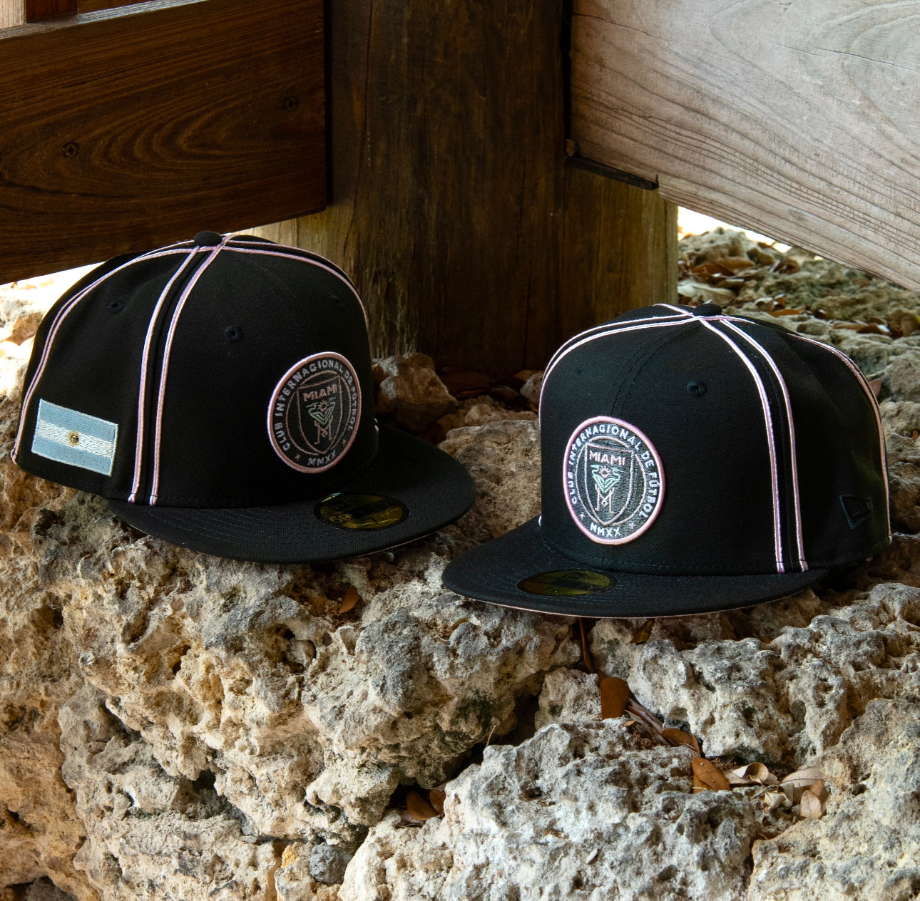 New Era Inter Miami CF Argentina Flag Side Patch Fitted - New Era