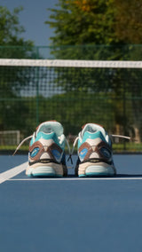 Mens Saucony x FootPatrol ProGrid Omni 9 (Blue/Brown) - VIP Saucony