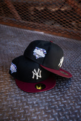 New Era New York Yankees 2000 World Series Grey UV (Black/Maroon) 59Fifty Fitted - New Era
