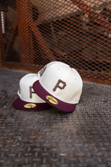 New Era Pittsburgh Pirates 1971 World Series Grey UV (Off White/Maroon) 59Fifty Fitted - New Era