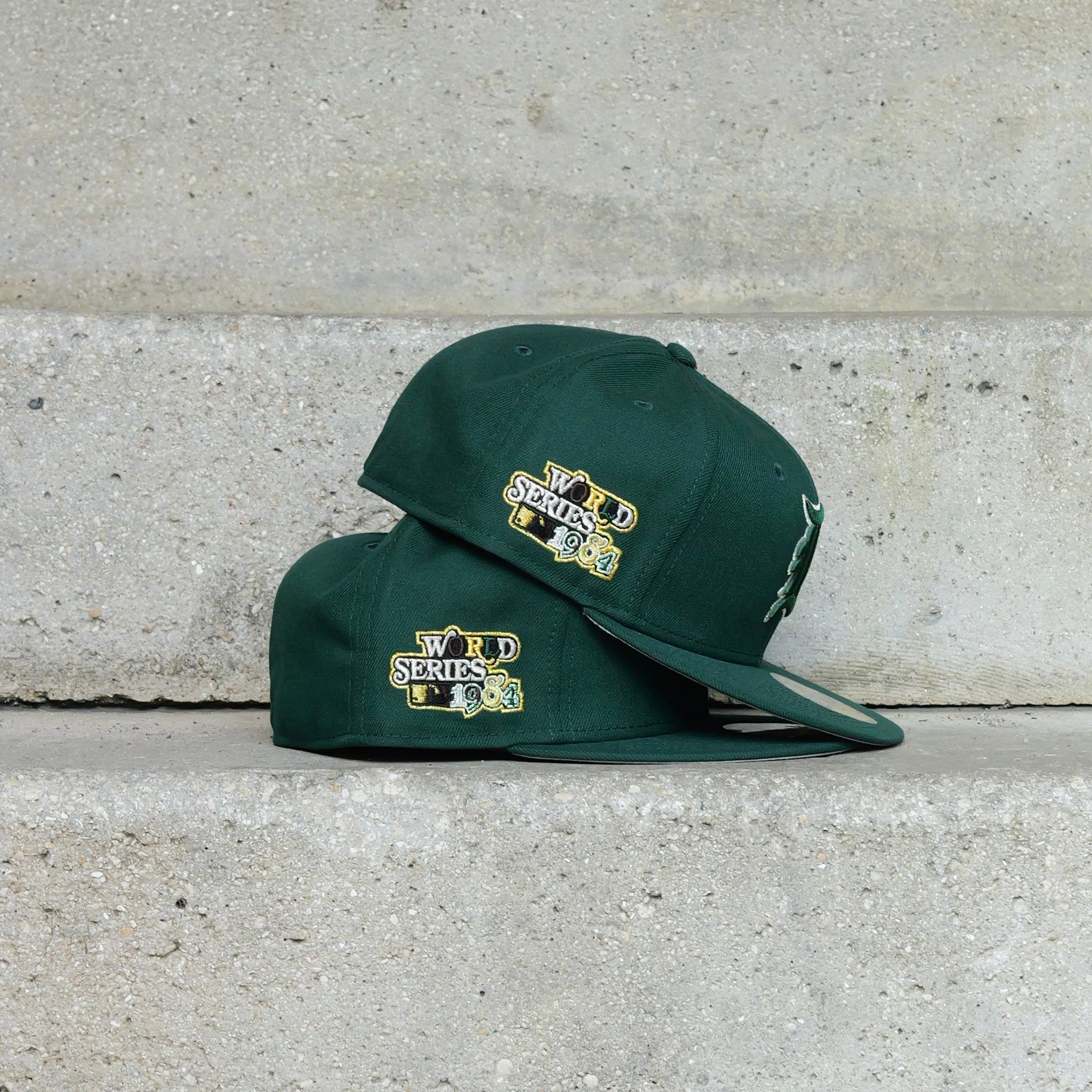 New Era Detroit Tigers 1984 World Series Side Patch Fitted (Dark Green) - New Era