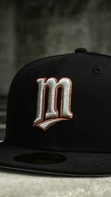 New Era Minnesota Twins 2014 ASG Side Patch Grey UV 59Fifty Fitted (Black)