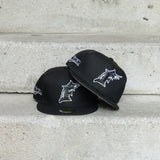 New Era Florida Marlins Side Patch Fitted (Black) - New Era