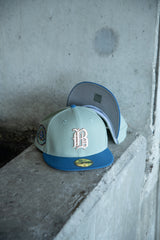 New Era Birmingham Barons Southern League Grey UV 59Fifty Fitted (Everest Green/Indigo) - New Era