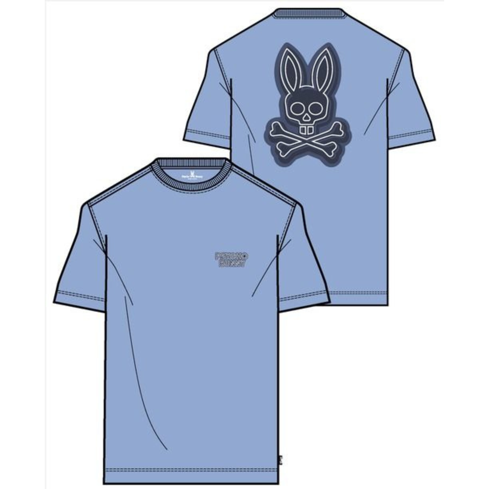 Psycho Bunny Sydney Back Graphic Tee (Serenity) - Psycho Bunny