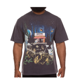 Icecream "Pagoda" Knit Oversized Tee (Charcoal) - Ice Cream