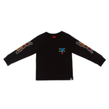 Kids Icecream Everything L/S Raglan (Black) - Ice Cream