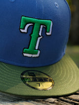 New Era Texas Rangers 40th Anniversary Grey UV (Indigo/Olive) 59Fifty Fitted - New Era
