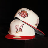 New Era Milwaukee Brewers All Star Game Side Patch Fitted (Chrome/Red) - New Era