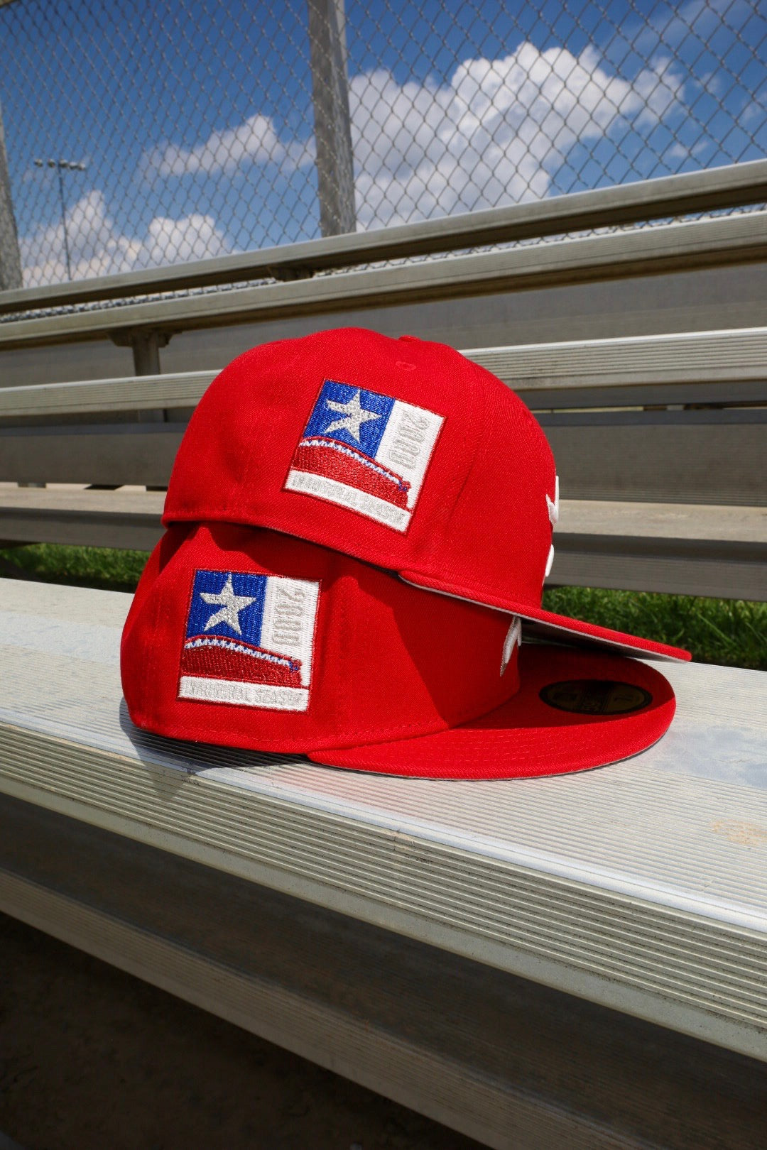 New Era Houston Astros 2000 Inaugural Side Patch Grey UV 59Fifty Fitted (Red)