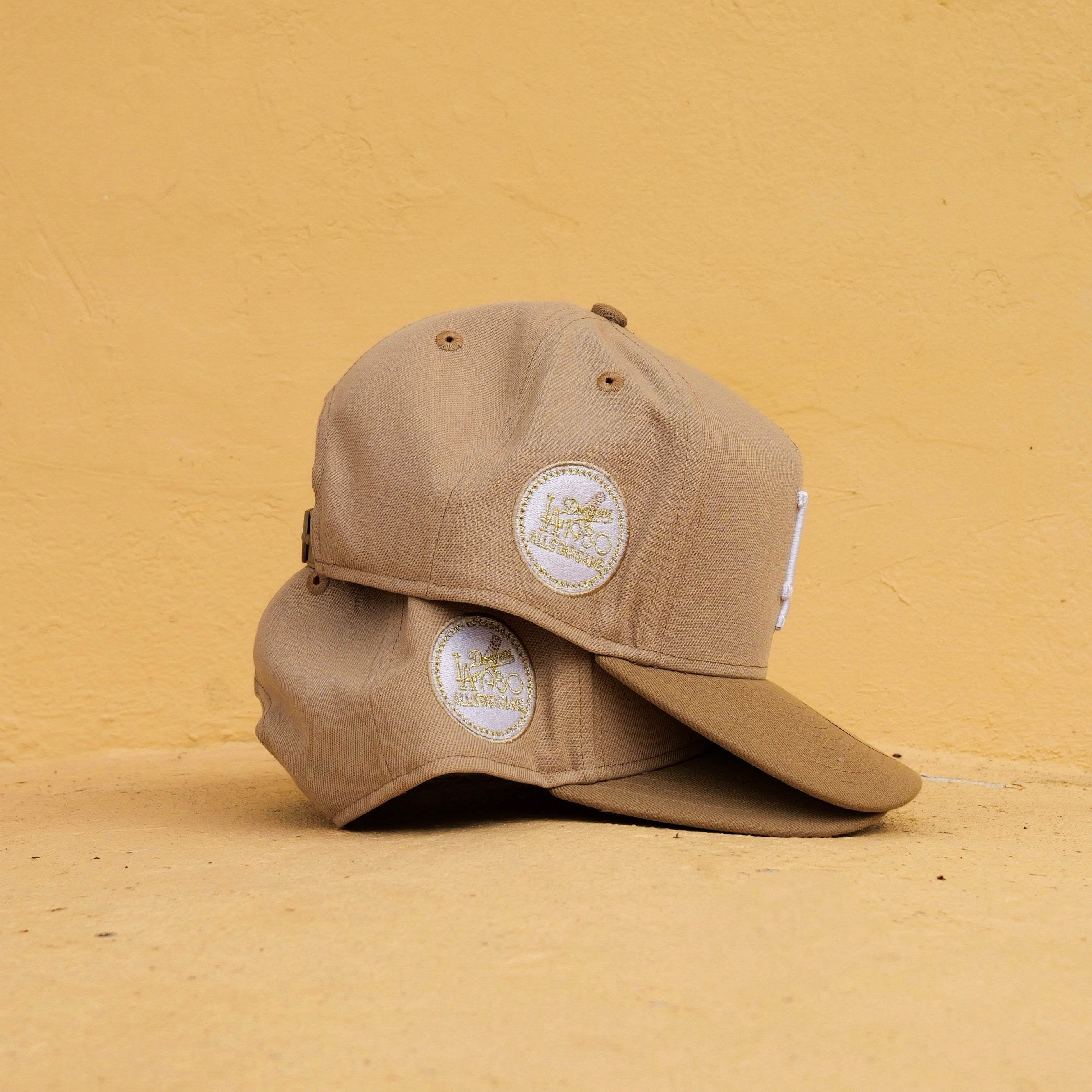 New Era LA Dodgers 1980 AllStar Game 9FIFTY A-Frame Snapback-(Camel/Khaki)