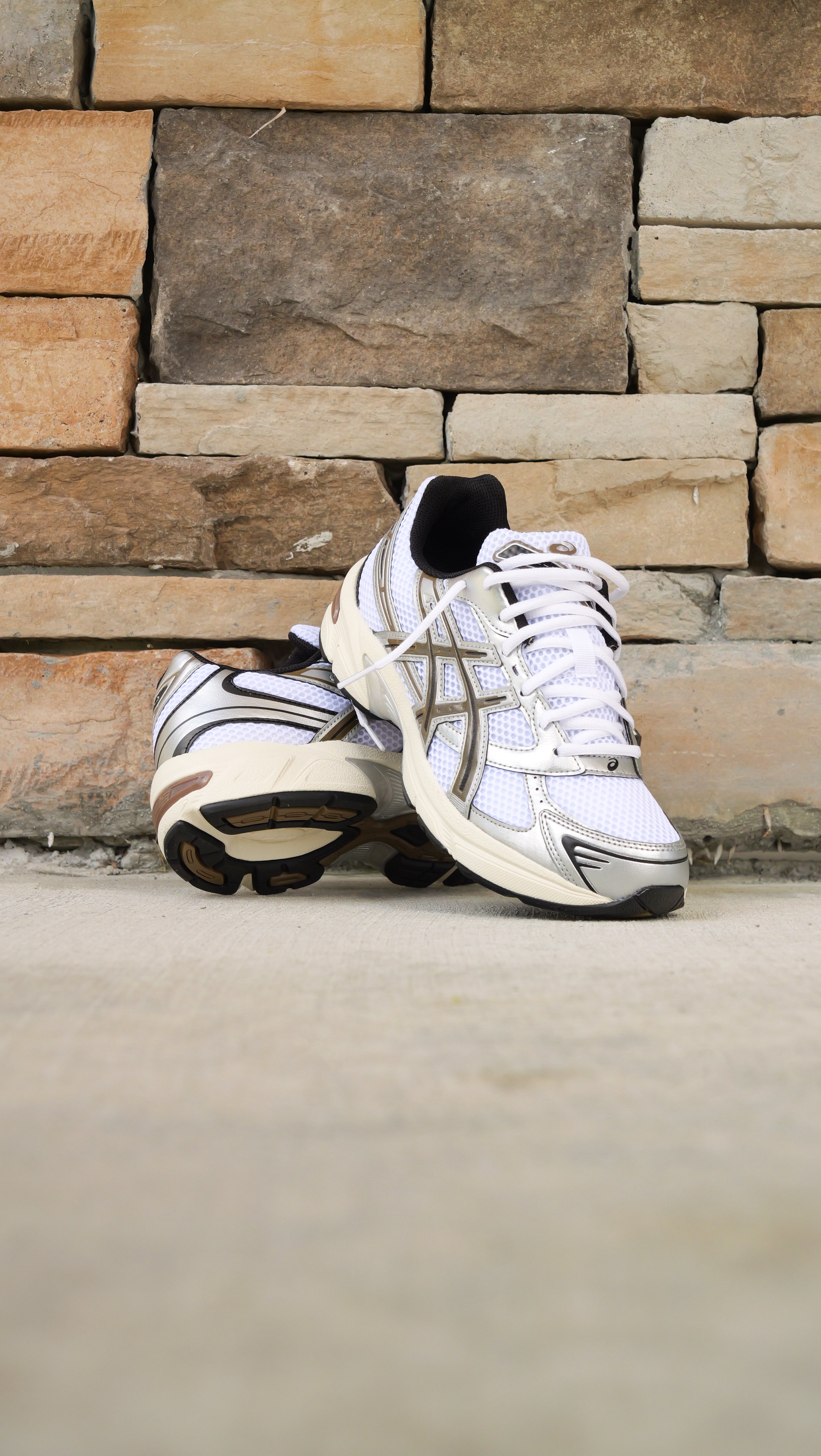 Mens Asics Gel-1130 (White/Clay Canyon)