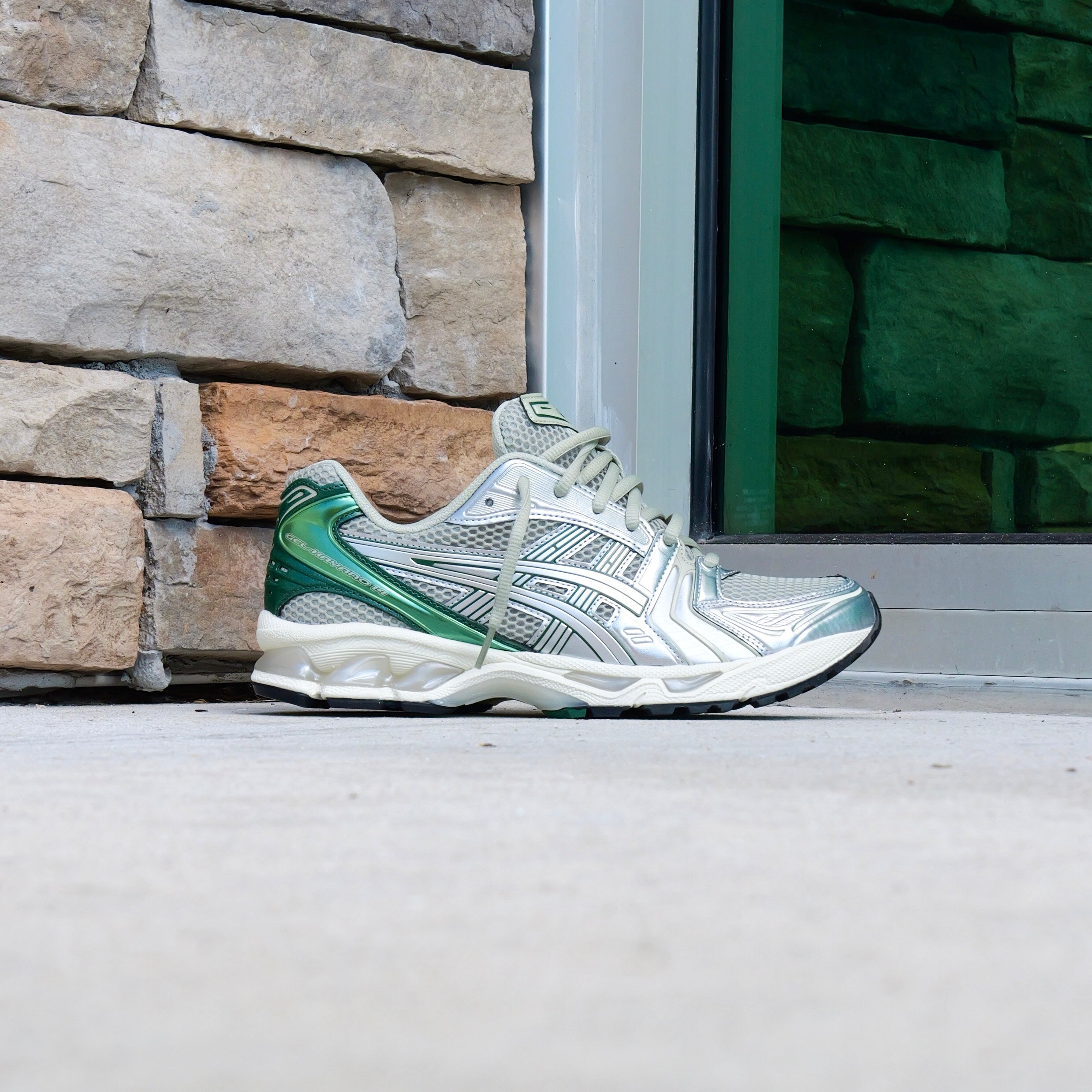 Mens Asics Gel-Kayano 14 (Dried Leaf Green/Pure Silver) - Asics