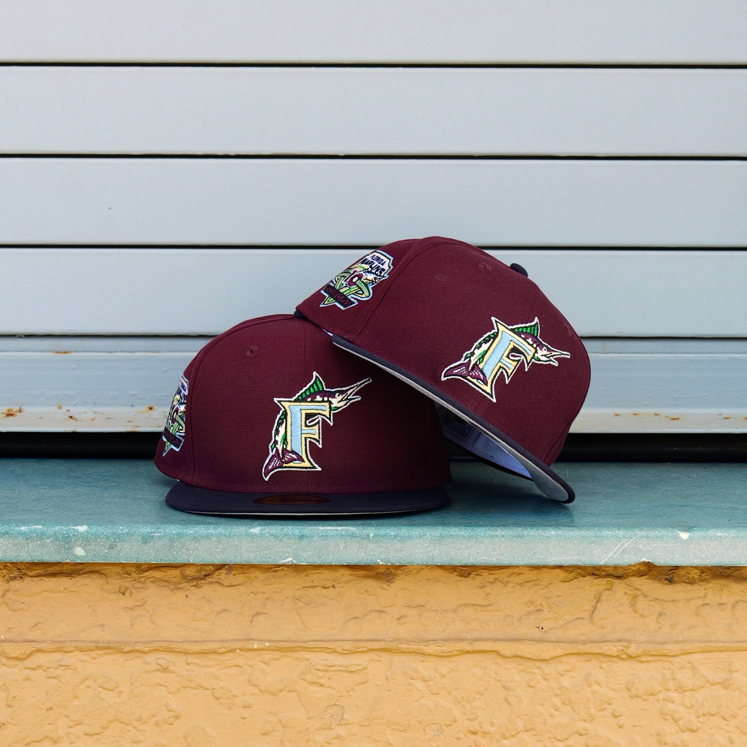 New Era Florida Marlins 10th Anniversary Side Patch Fitted - New Era