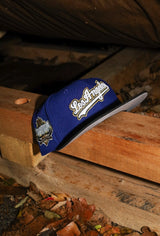 New Era Los Angeles Dodgers 40th Anniversary Side Patch Fitted (Royal/Black) - New Era