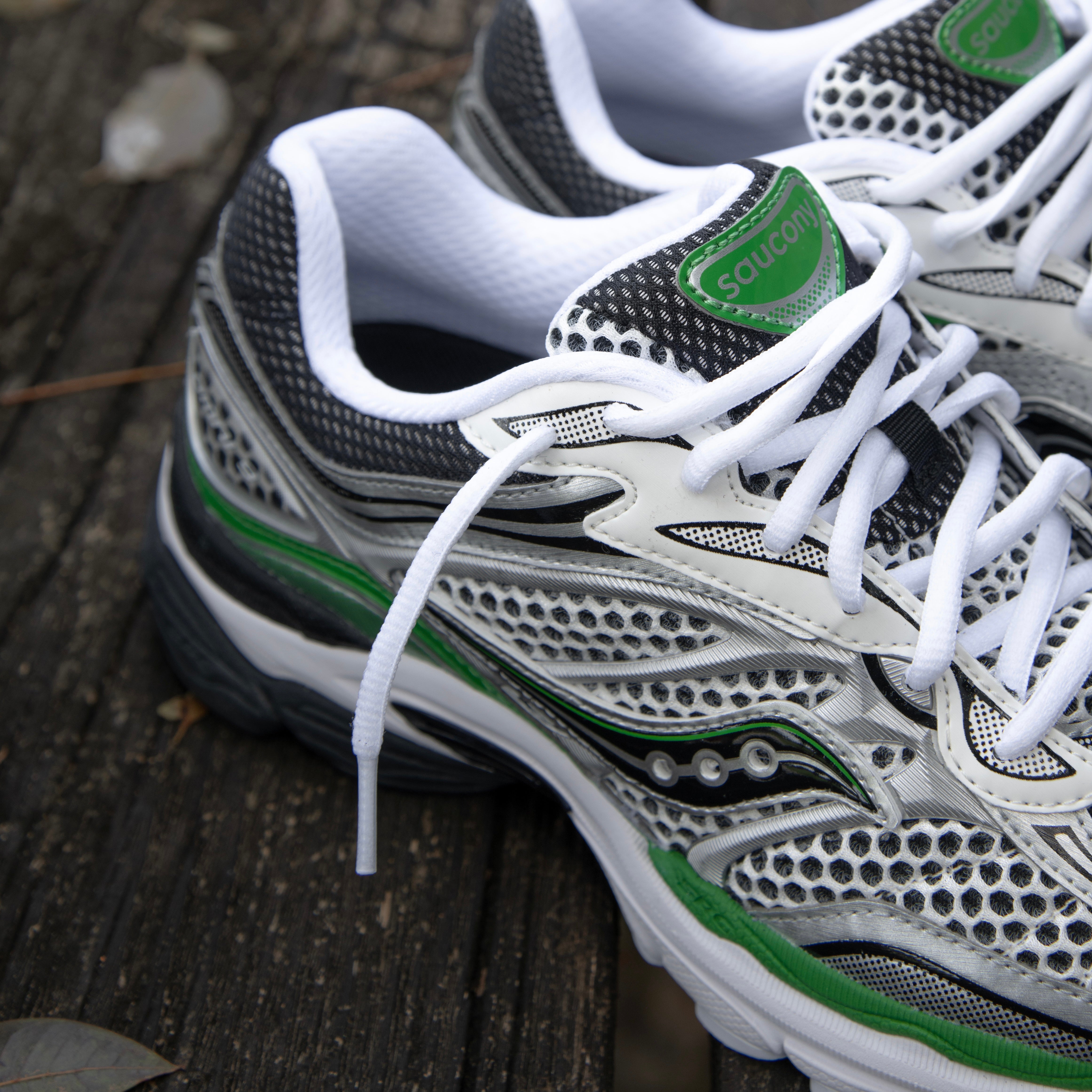 Mens Saucony ProGrid Omni 9 (Silver/Green) - Saucony