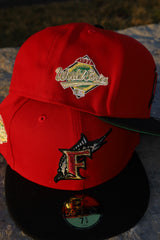 New Era Florida Marlins 1997 World Series Green UV 59Fifty Fitted (Red/Black) - New Era