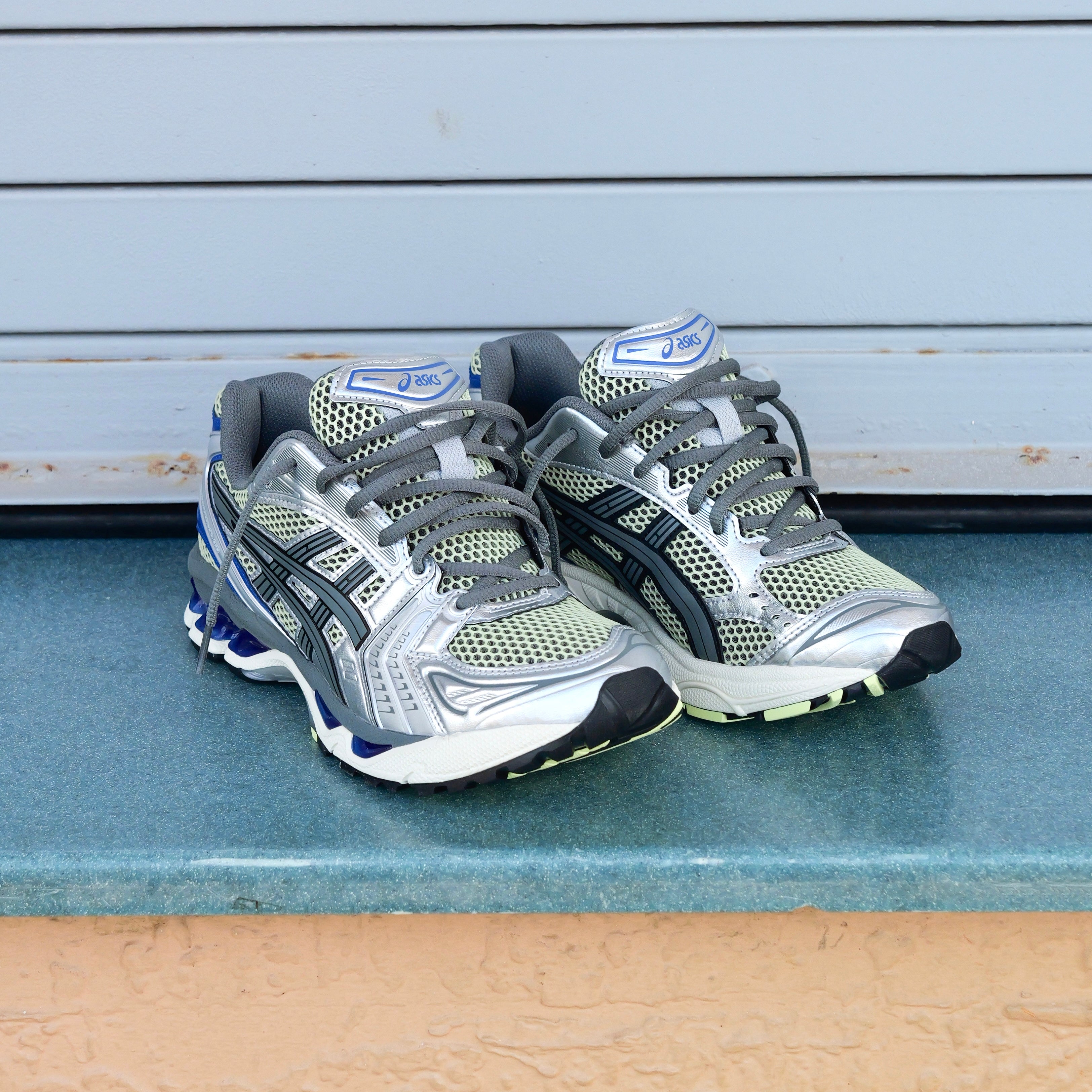 Mens Asics Gel-Kayano 14 (Soft Yellow/Asics Blue) - Asics