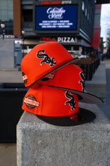 New Era Chicago White Sox 2005 World Series Side Patch Fitted (Orange/Black) - New Era