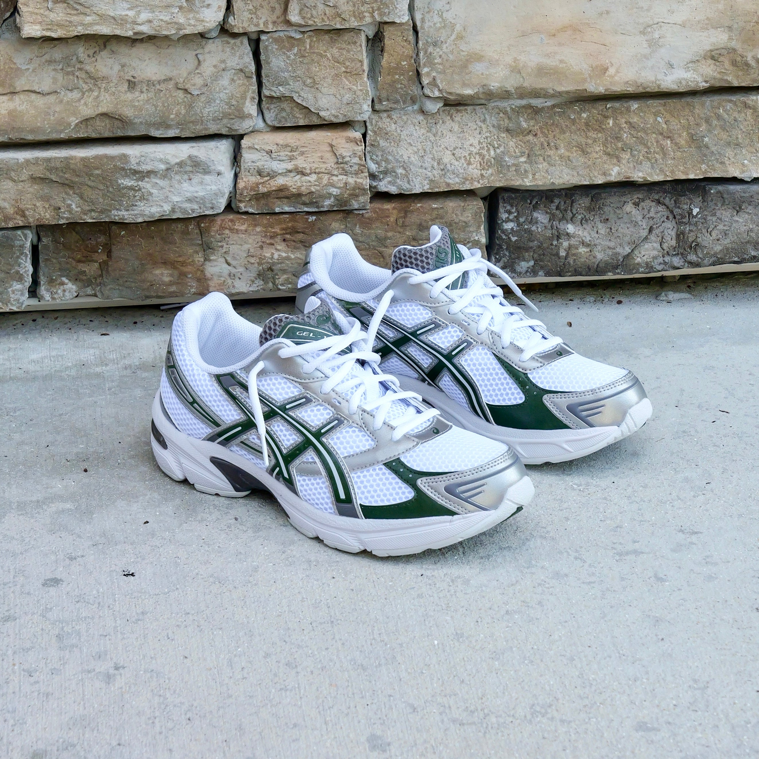 Mens Asics Gel-1130 (White/Forest Night) - Asics