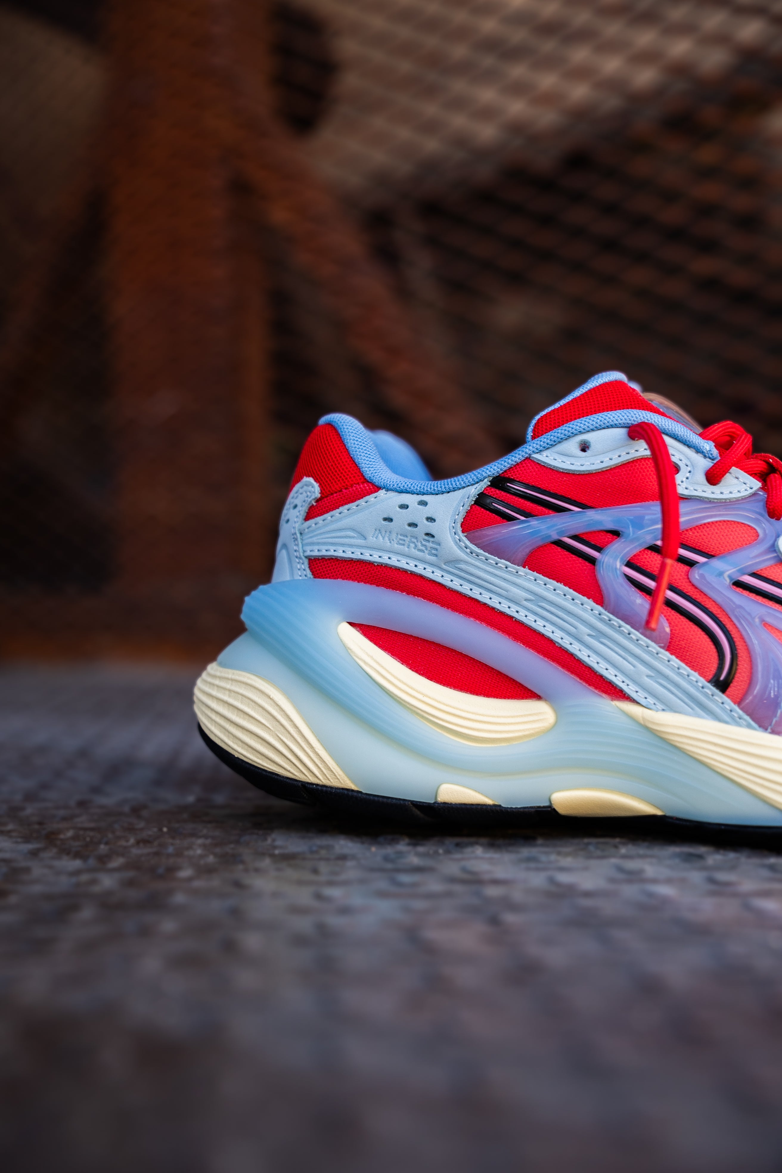 Mens Puma Inverse Unfiltered (Creamy Vanilla/For All Time Red/Light Blue) - Puma