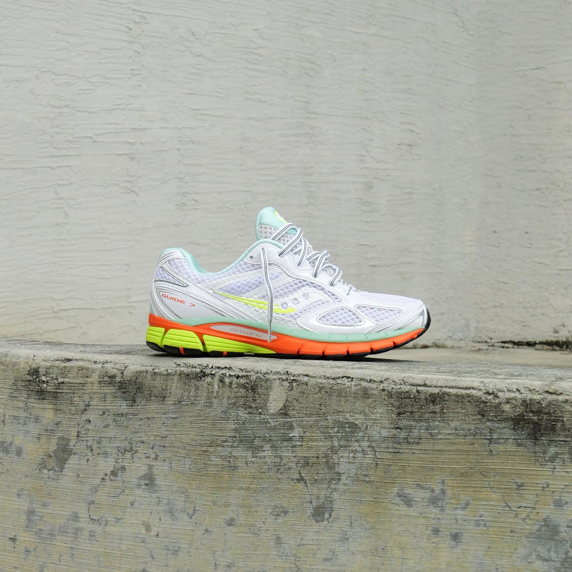 Mens Saucony ProGrid Guide 7 (White/Multi) - Saucony