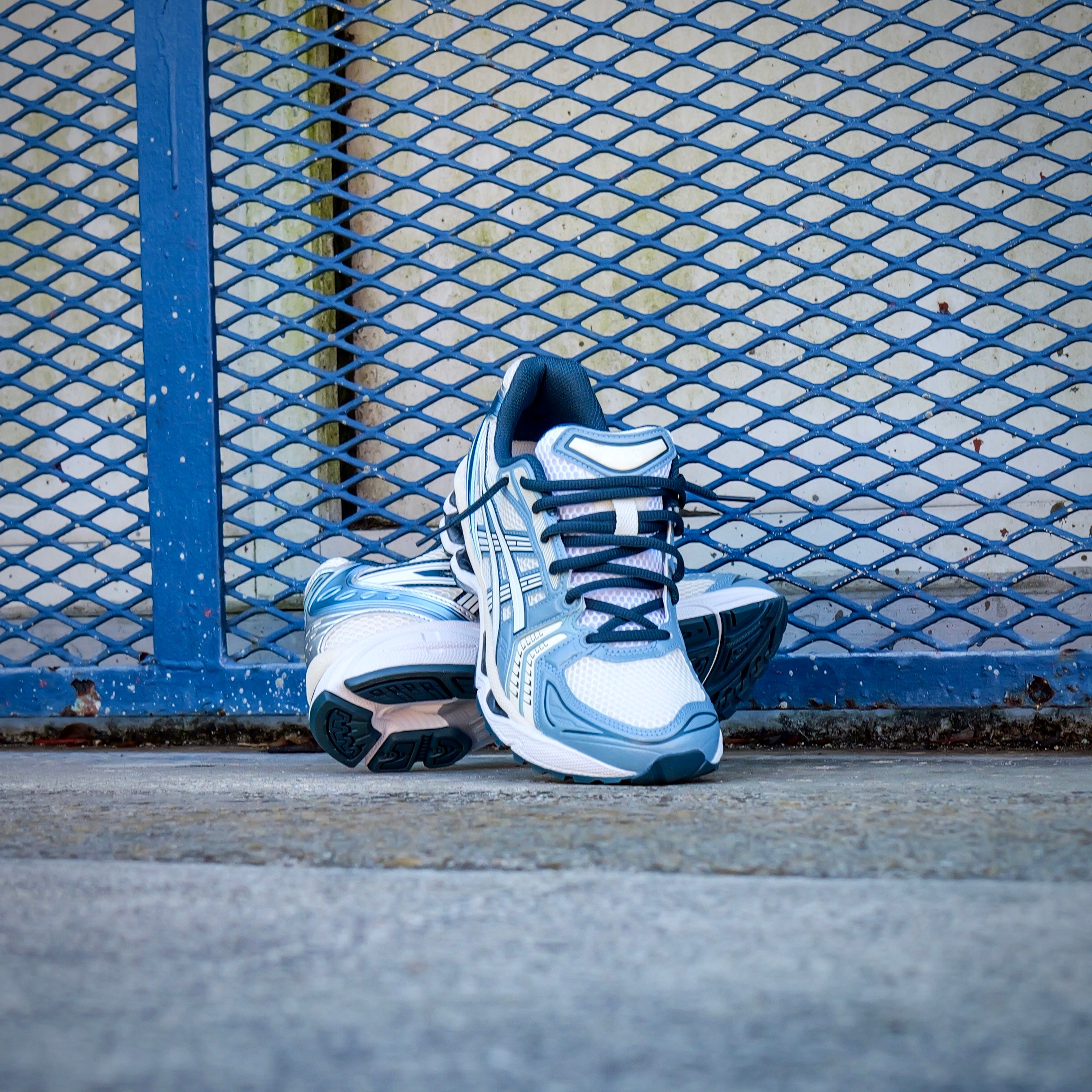 Mens Asics Gel-Kayano 14 (Cream/Raw Indigo) - Asics
