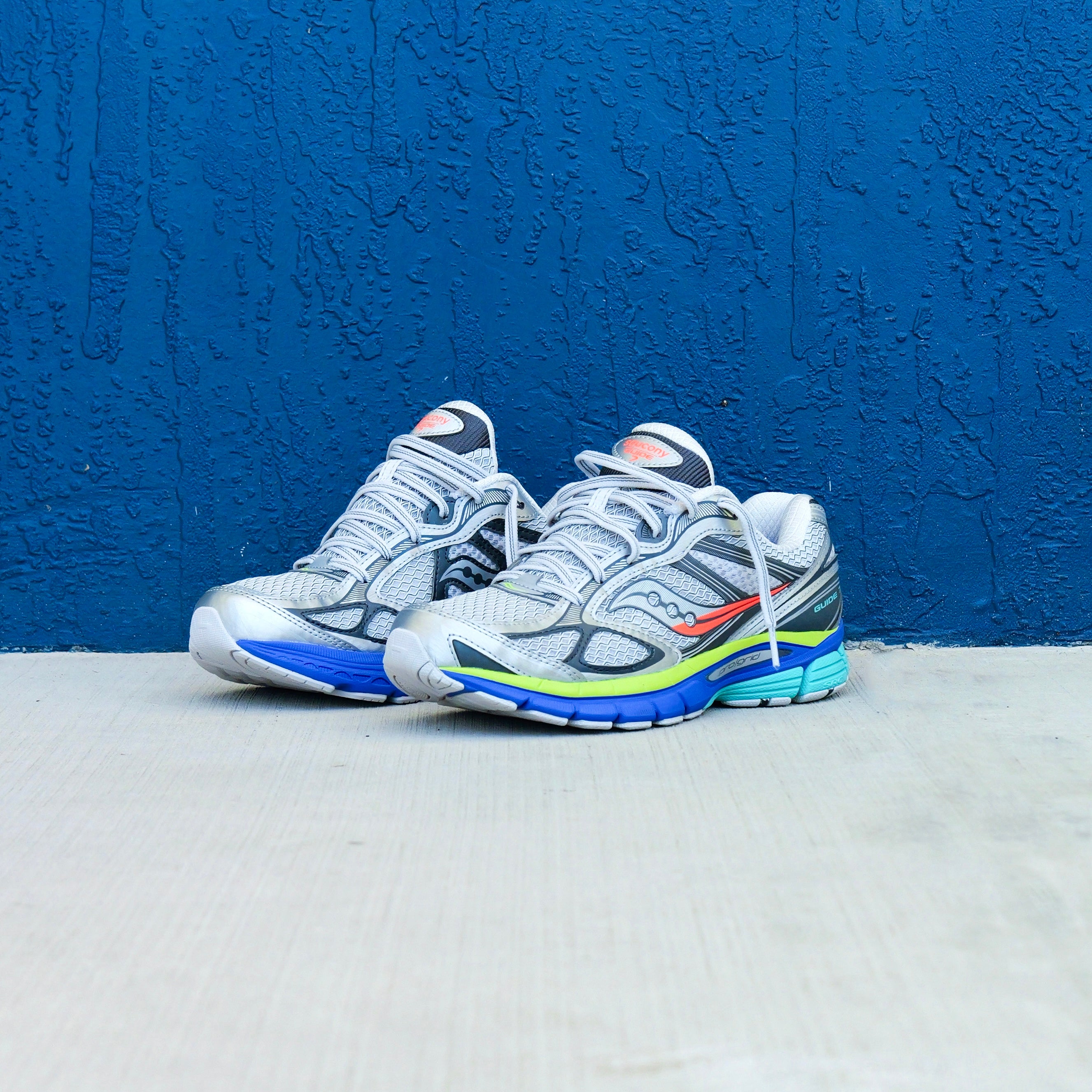 Mens Saucony ProGrid Guide 7 (Silver/Multi)