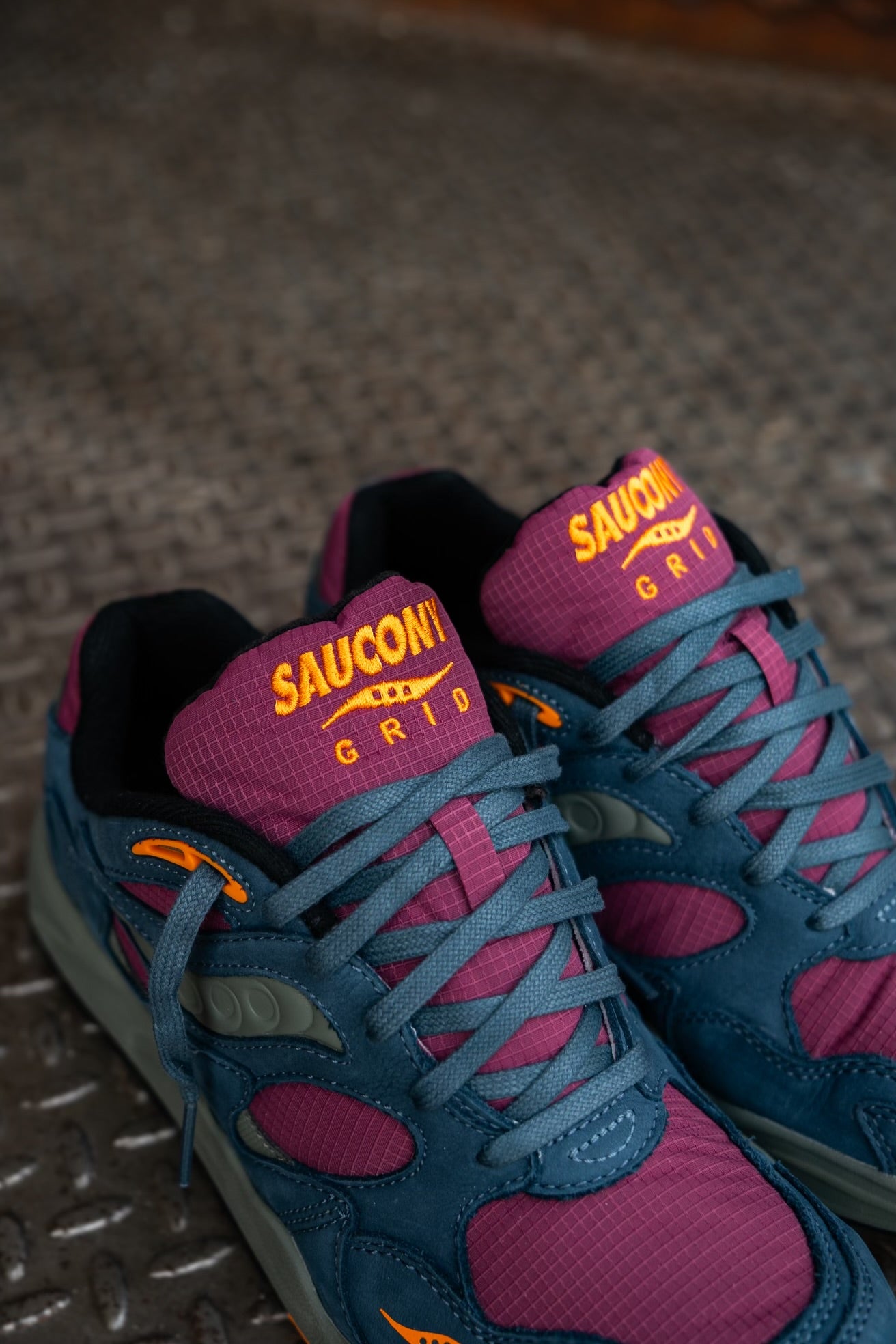 Mens Saucony Grid Shadow 2 Premium (Purple/Blue)