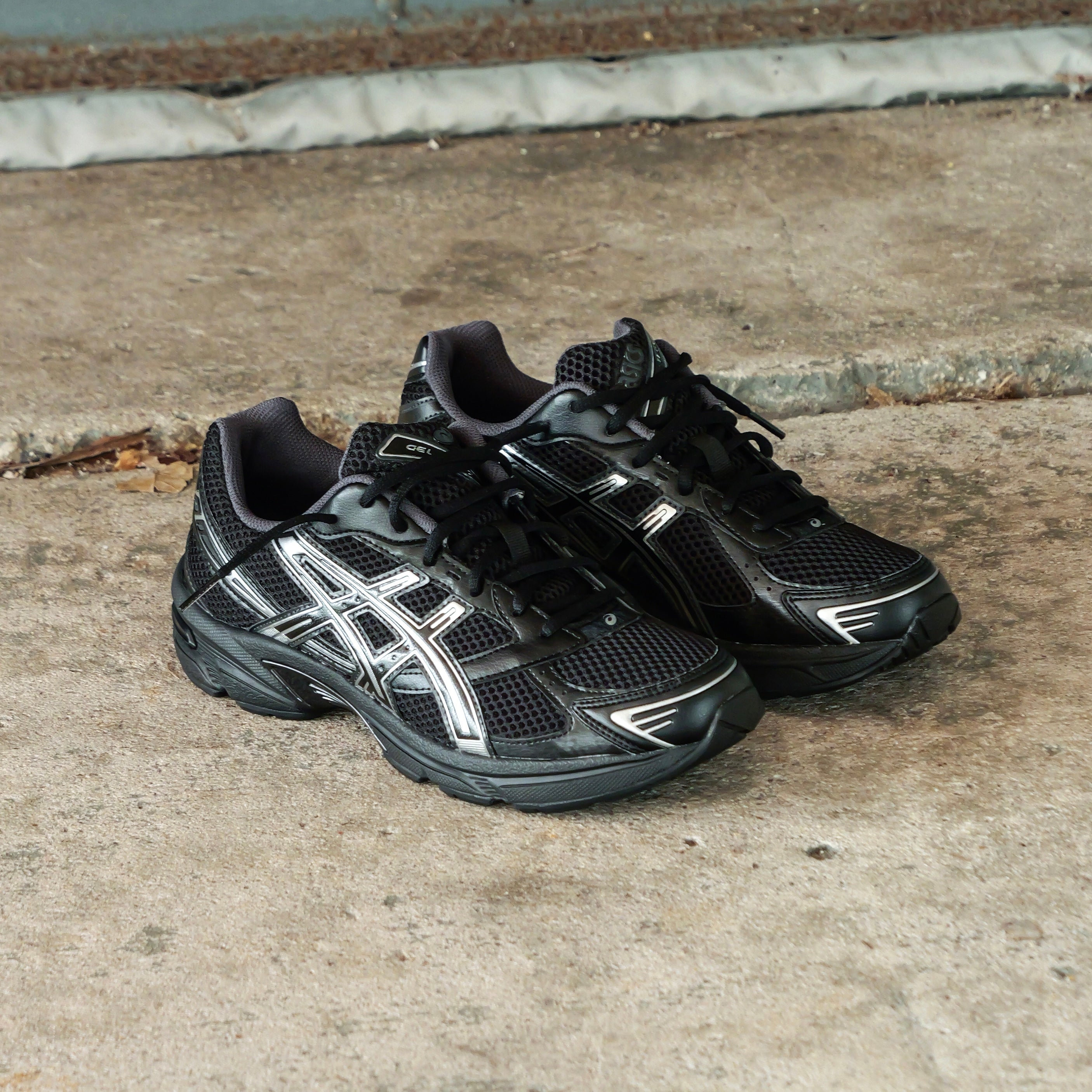 Mens Asics Gel-1130 (Black/Pure Silver)