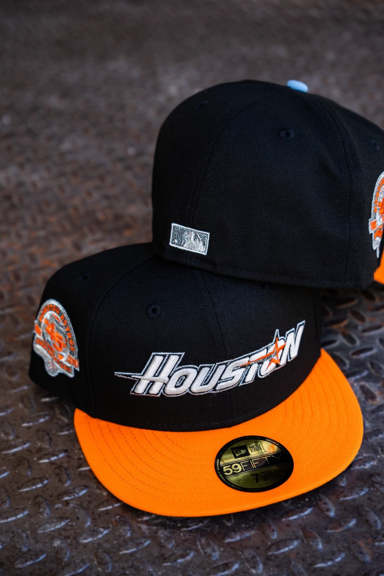 New Era Houston Astros 45th Anniversary Sky UV (Black/Orange) 59Fifty Fitted