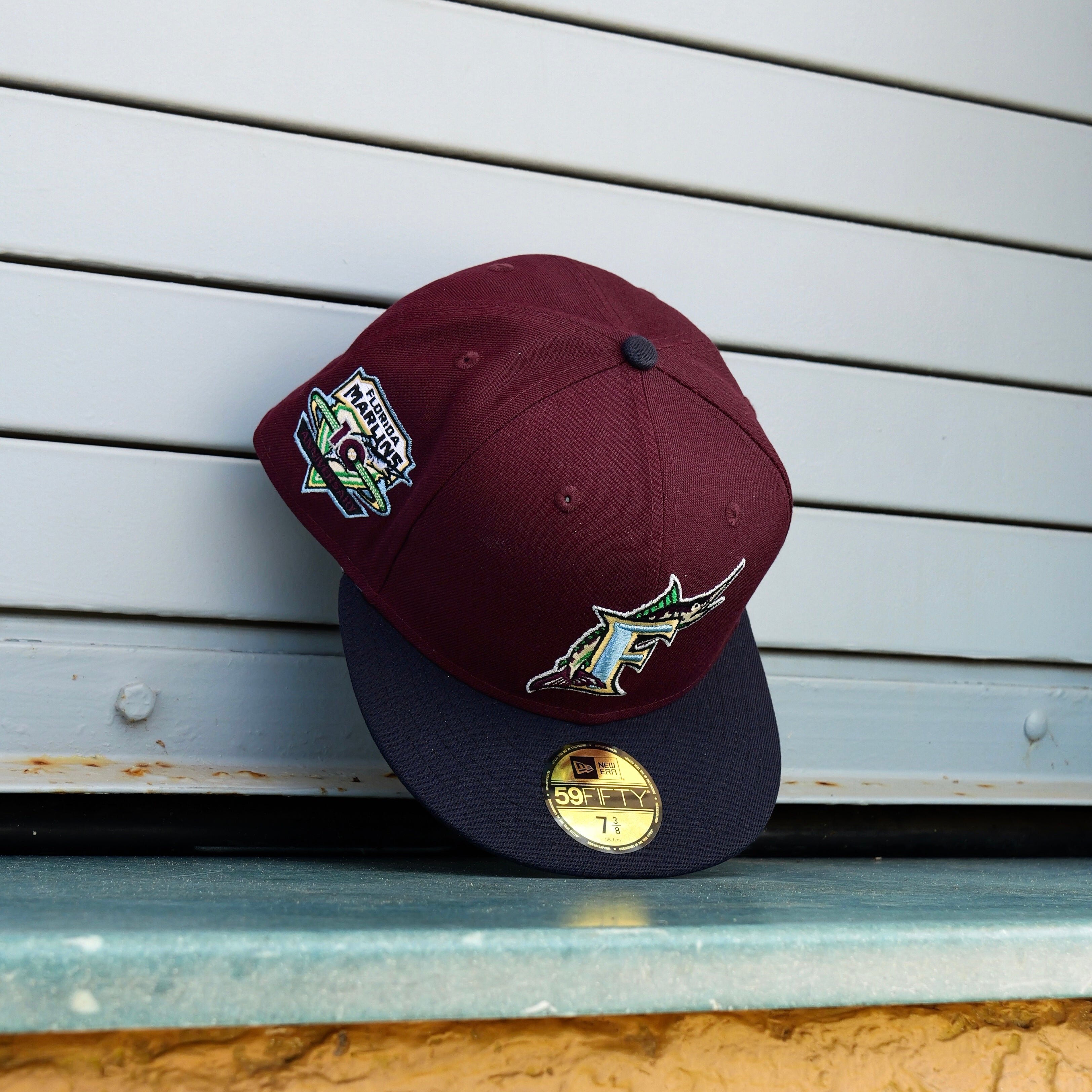 New Era Florida Marlins 10th Anniversary Side Patch Fitted - New Era