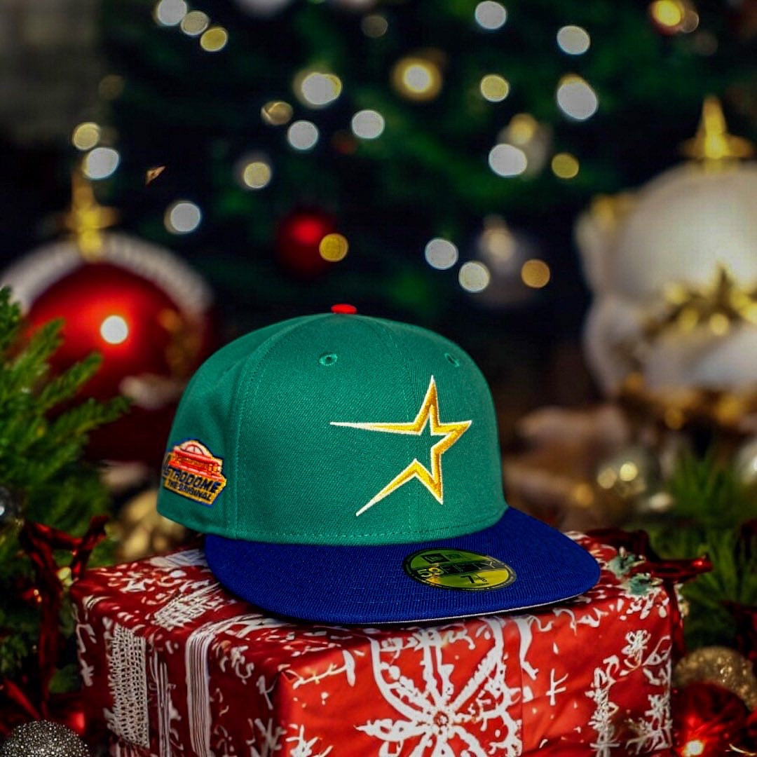 New Era Houston Astros Astrodome Grey UV (Green/Royal) 59Fifty Fitted