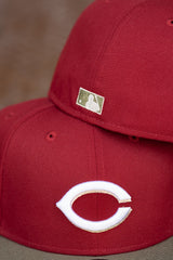 New Era Cincinnati Reds 150th Anniversary Grey UV (Burgundy/Olive) 59Fifty Fitted