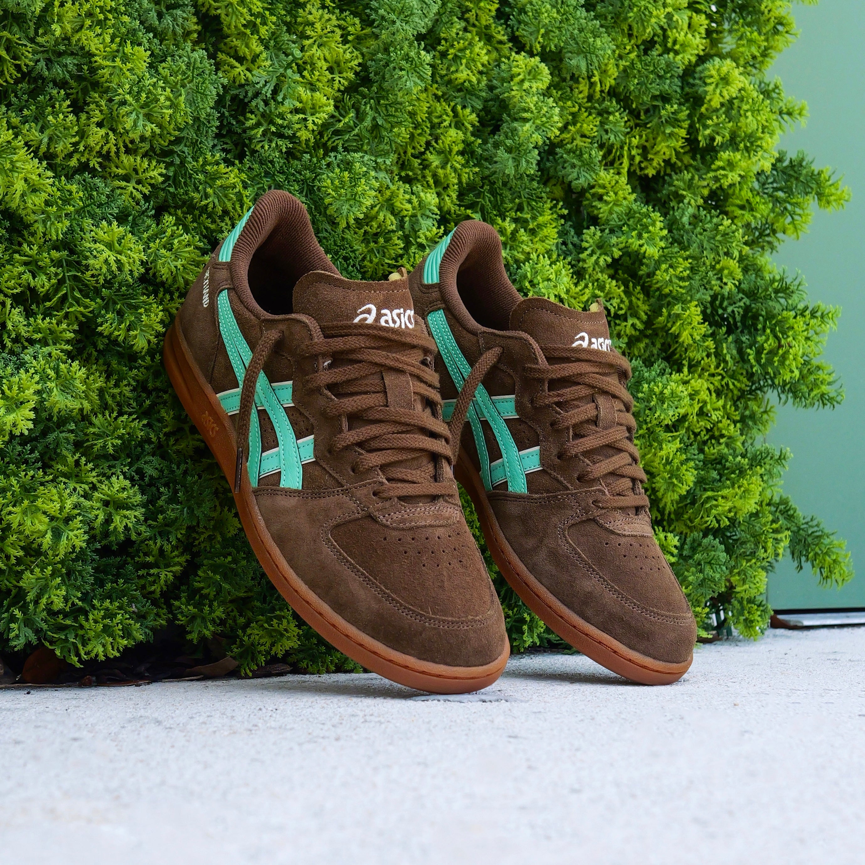 Mens Asics Skyhand OG (Brown Storm/Ice Green)