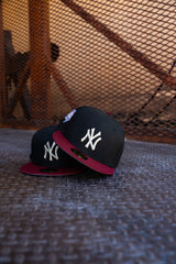 New Era New York Yankees 2000 World Series Grey UV (Black/Maroon) 59Fifty Fitted - New Era