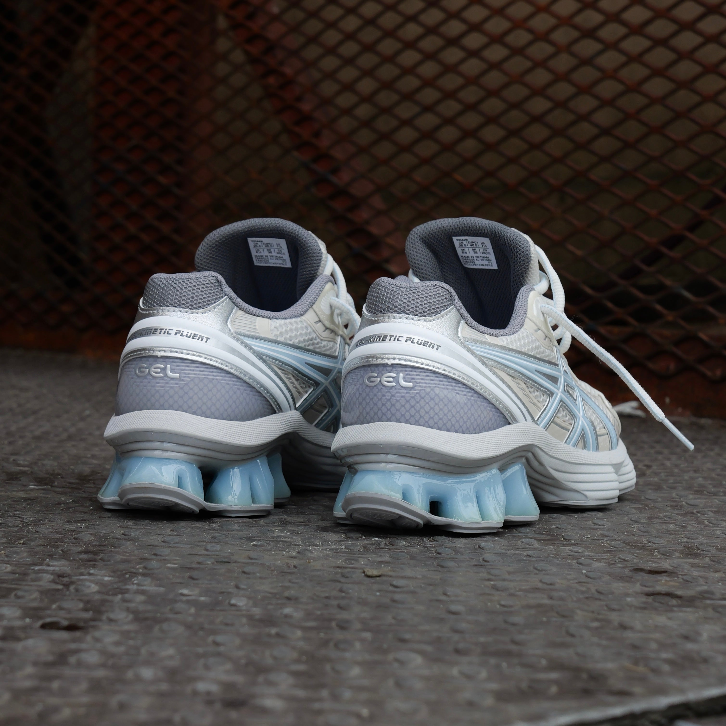 Mens Asics x EMMI Gel-Kinetic Fluent (Cream/Soft Sky) - Asics