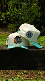 New Era Chicago Blackhawks 1926 Inaugural Season 9FIFTY A-Frame Snapback-(Chrome/Mint)