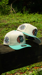 New Era Chicago Blackhawks 1926 Inaugural Season 9FIFTY A-Frame Snapback-(Chrome/Mint)