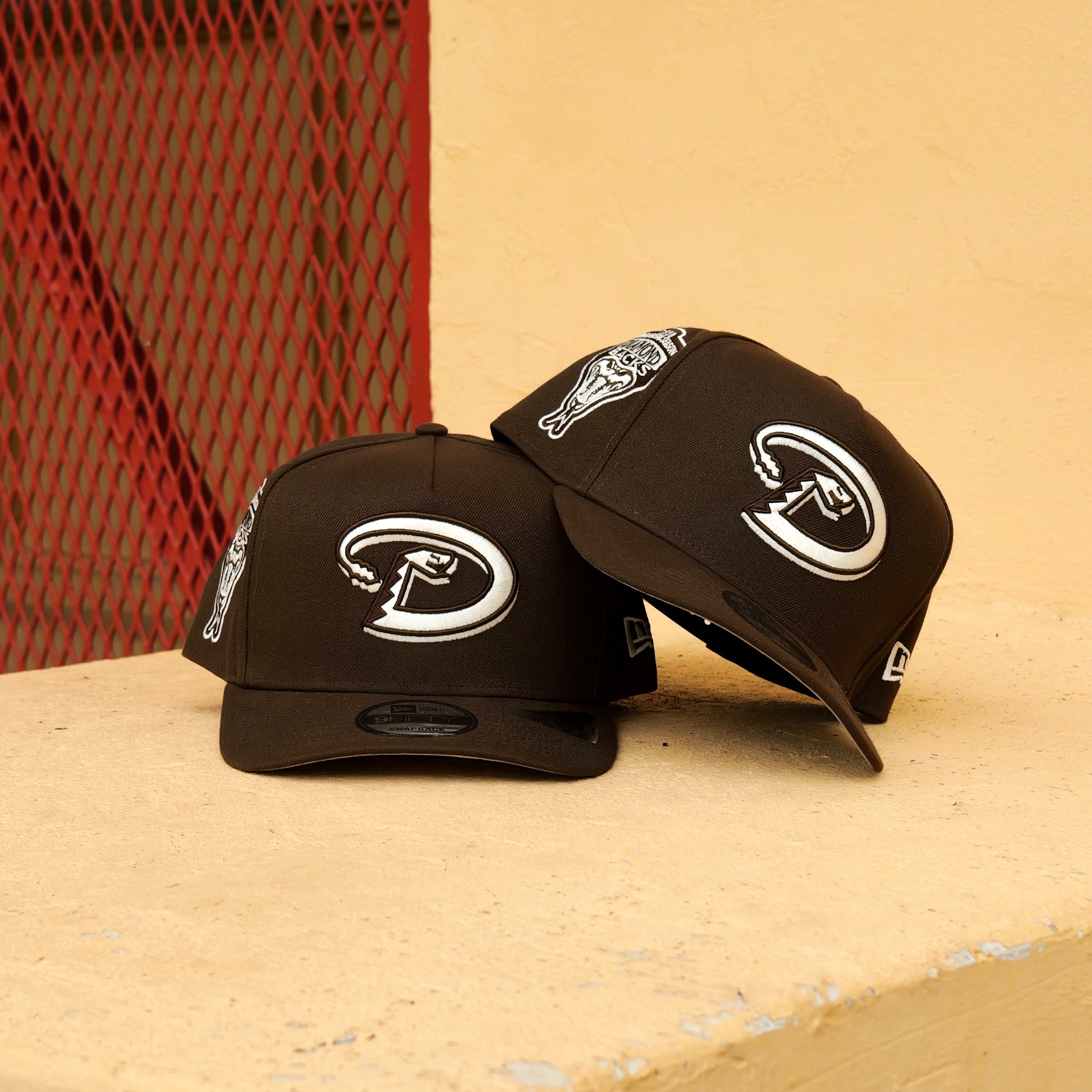 New Era Arizona DiamondBacks 1998 Inaugural Season 9FIFTY A-Frame Snapback-(Brown) - New Era