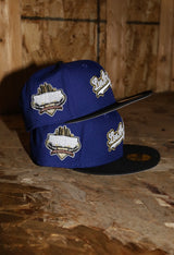 New Era Los Angeles Dodgers 40th Anniversary Side Patch Fitted (Royal/Black) - New Era