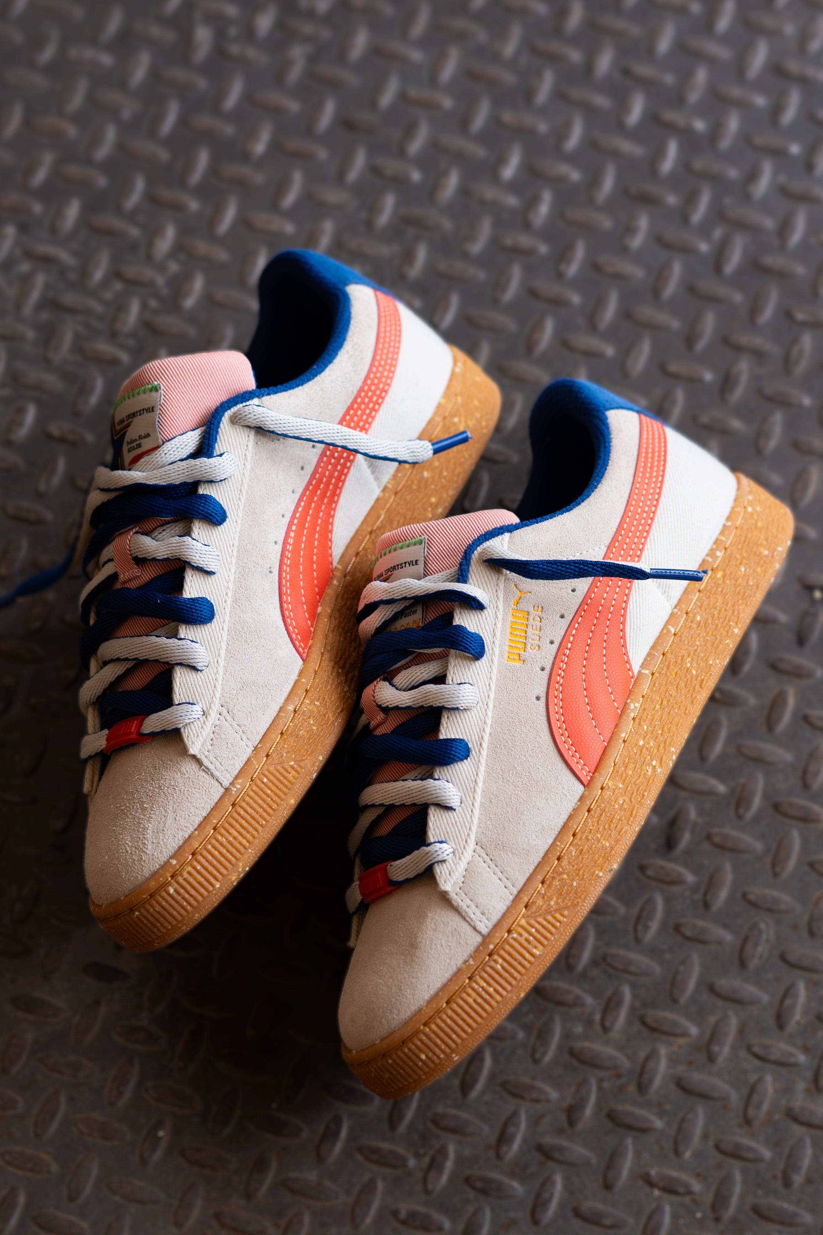 Mens Puma Suede Podium (Alpine Snow/Gum)