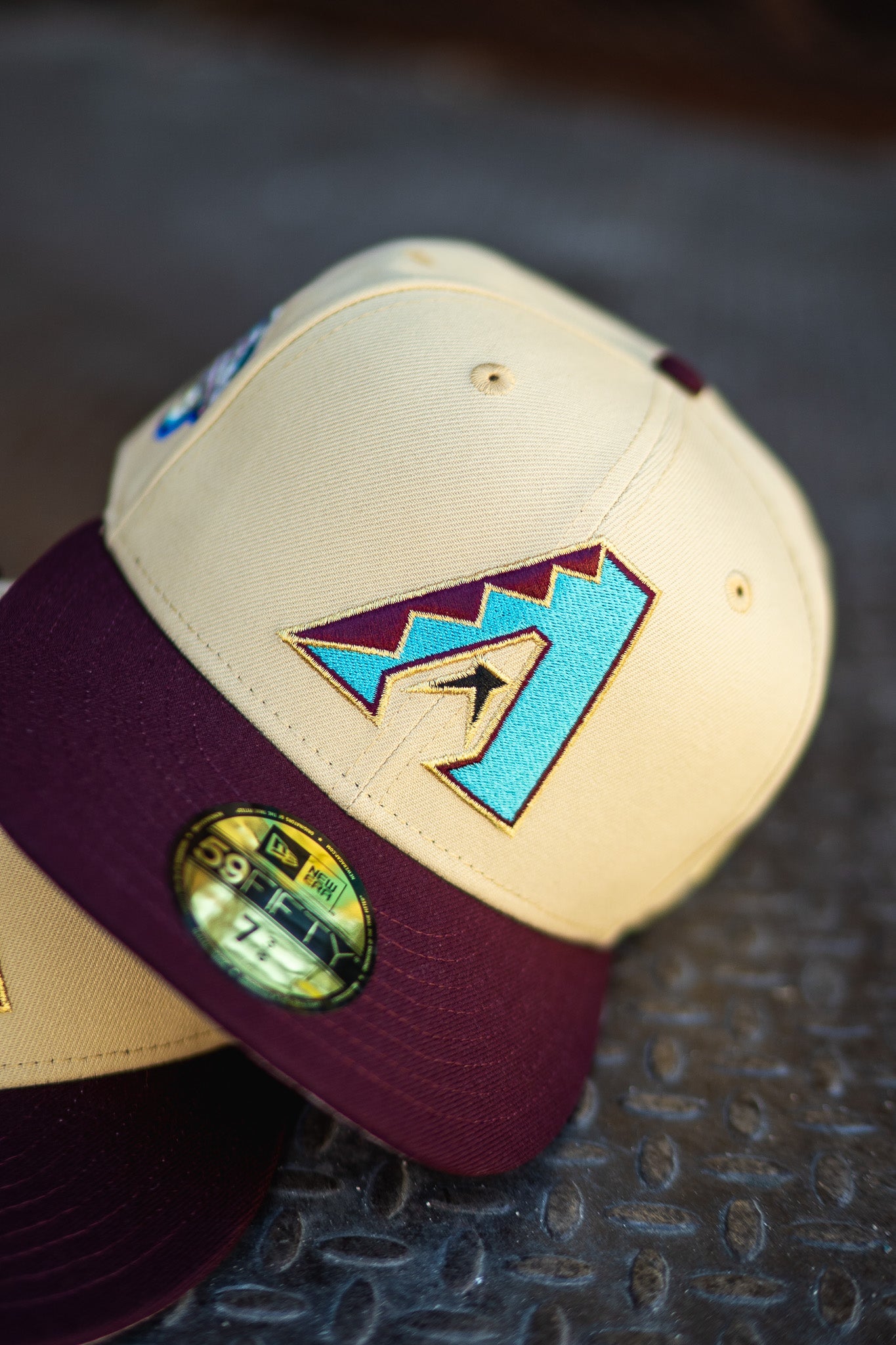 New Era Arizona Diamondbacks 2001 WS Pink UV (Vegas Gold/Burgundy) - New Era