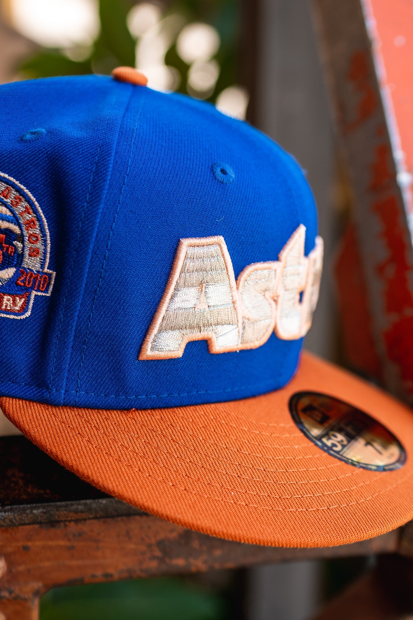 New Era Houston Astros 45th Anniversary Good Grey UV (Azure/Clay Orange) - New Era