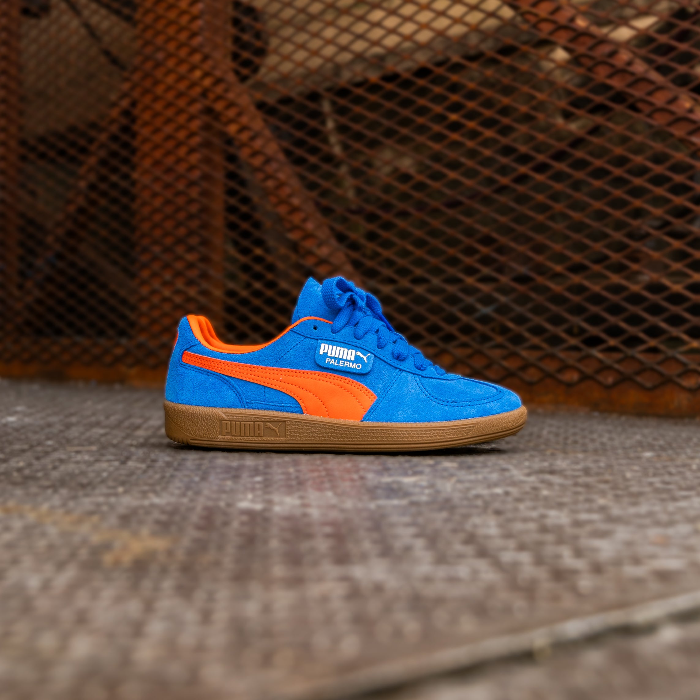 Mens Puma Palermo (Hyperlink Blue/Flame Flicker/Gum)