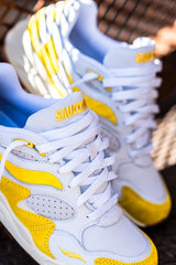 Mens Saucony Grid Shadow 2 (White/Yellow) - Saucony