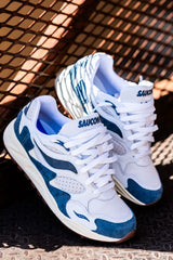 Mens Saucony Grid Shadow 2 (White/Navy) - Saucony