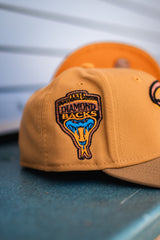 New Era Arizona Diamondbacks 1998 Inaugural Season Tangerine UV (Wheat/Khaki) - New Era